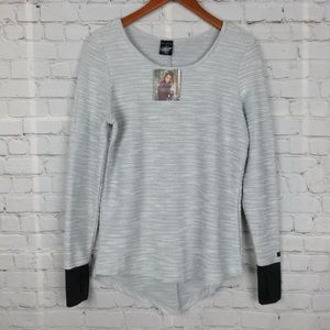 HotTotties French Knit Melange Top High Low Hem